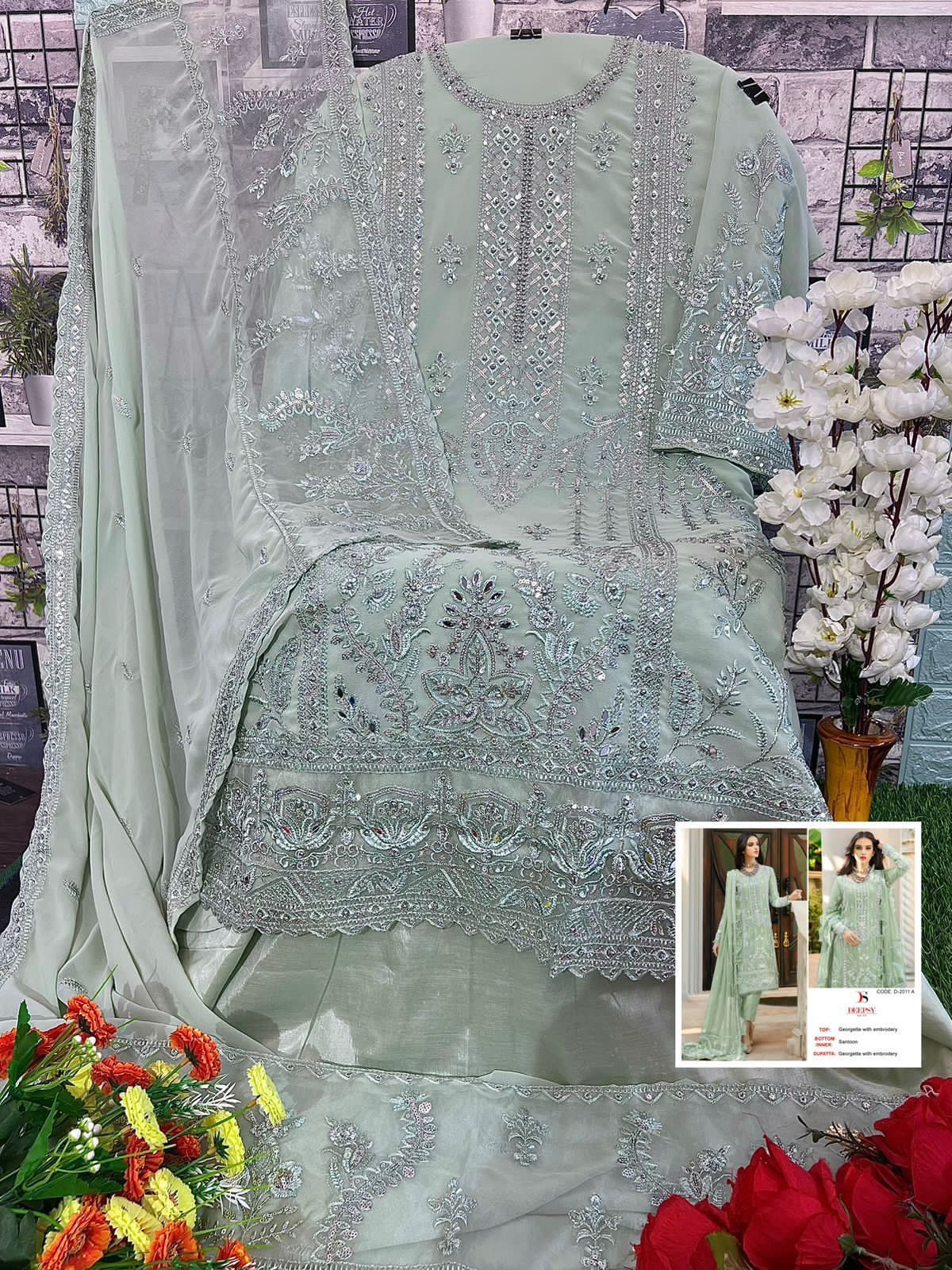 D 2011 By Deepsy Suits Georgette Pakistani Suits Catalog